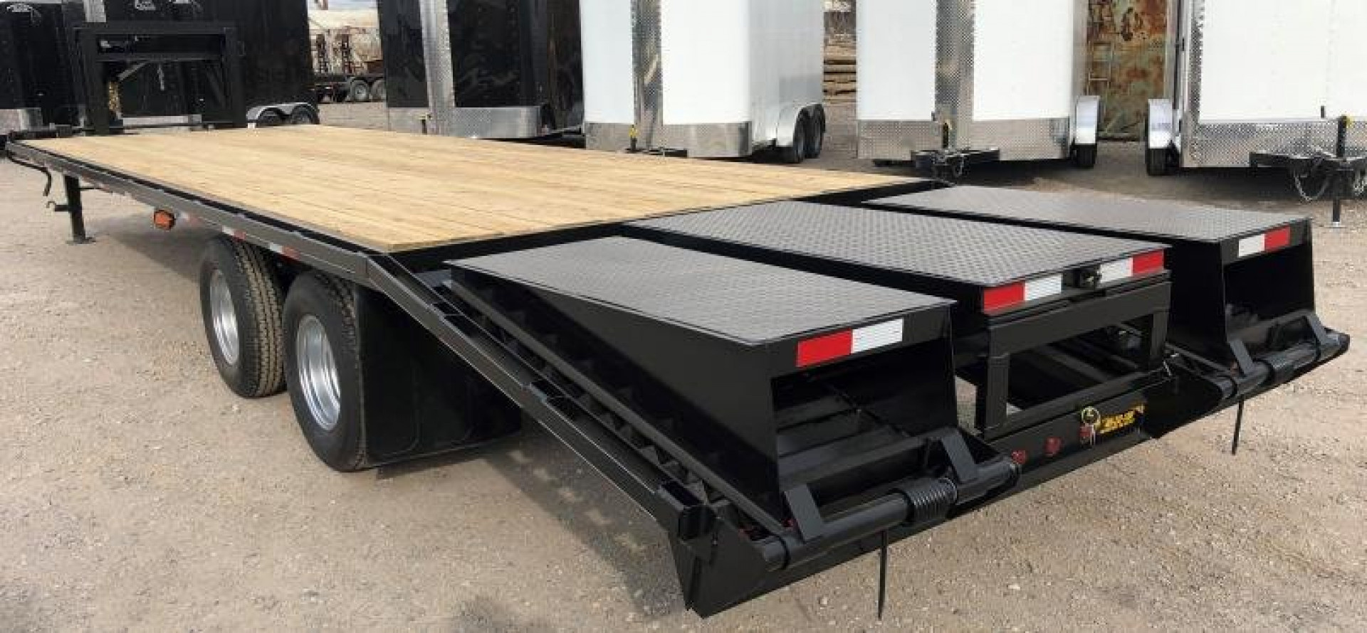 New 2026 Road Boss 30' Tandem Dual Gooseneck with combo dove tail Equipment Trailer