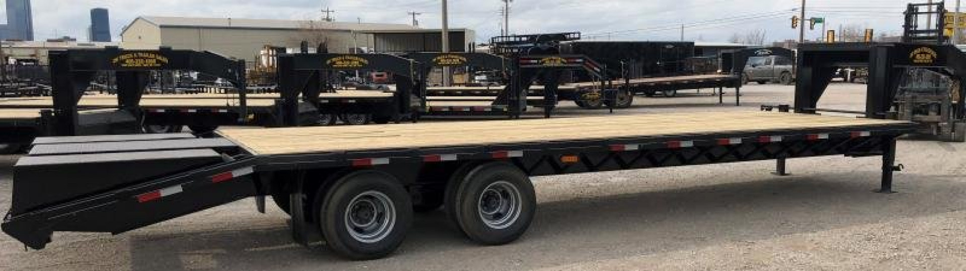 New 2026 Road Boss 30' Tandem Dual Gooseneck with combo dove tail Equipment Trailer