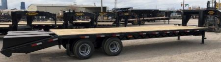 New 2026 Road Boss 30' Tandem Dual Gooseneck with combo dove tail Equipment Trailer