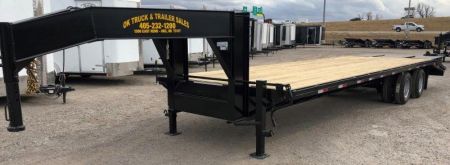 New 2026 Road Boss 30' Tandem Dual Gooseneck with combo dove tail Equipment Trailer