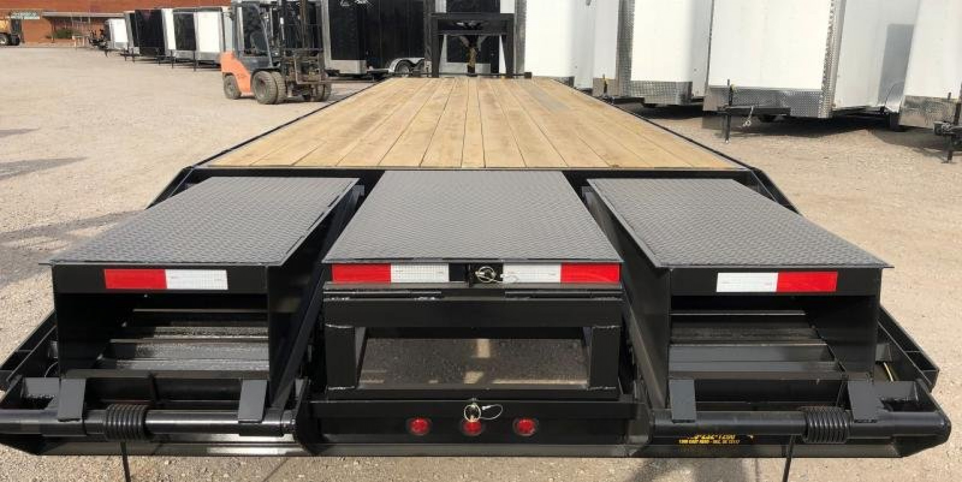New 2026 Road Boss 35' Tandem Dual Gooseneck with Combo Dove tail Equipment Trailer