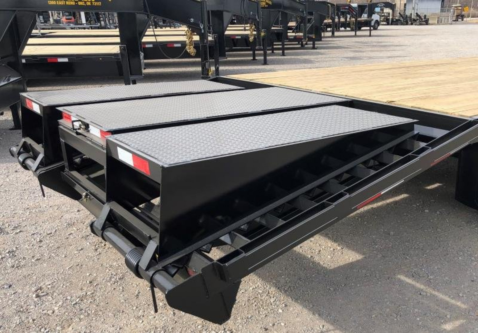 New 2026 Road Boss 35' Tandem Dual Gooseneck with Combo Dove tail Equipment Trailer