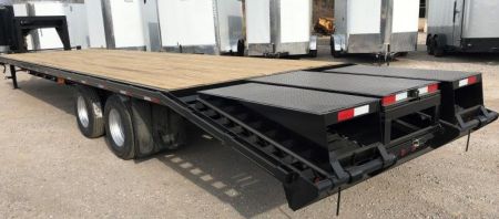 New 2026 Road Boss 35' Tandem Dual Gooseneck with Combo Dove tail Equipment Trailer