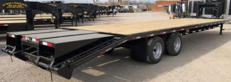 New 2026 Road Boss 35' Tandem Dual Gooseneck with Combo Dove tail Equipment Trailer
