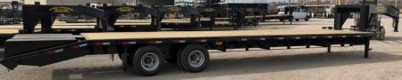 New 2026 Road Boss 35' Tandem Dual Gooseneck with Combo Dove tail Equipment Trailer