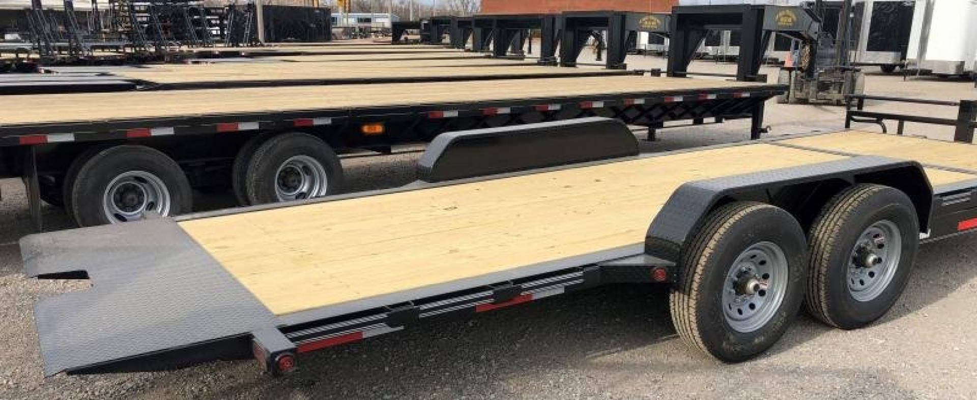 New 2026 East Texas Trailers 20' 7k lb axles 16' +4' Tilt Trailer