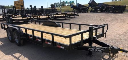 New 2026 Road Boss 83" x 20' Heavy Duty Pipe Top, Dove, Slide in ramps Utility / Equipment Trailer