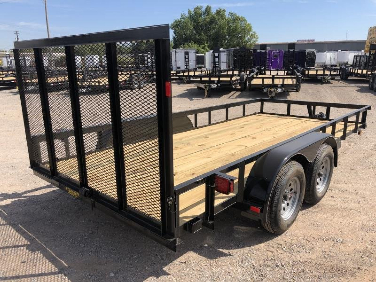 New 2026 Road Boss 83"x16' Tandem Axle Utility with 4' Gate Utility Trailer
