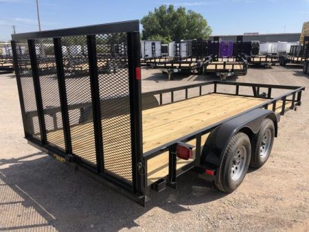 New 2026 Road Boss 83"x16' Tandem Axle Utility with 4' Gate Utility Trailer