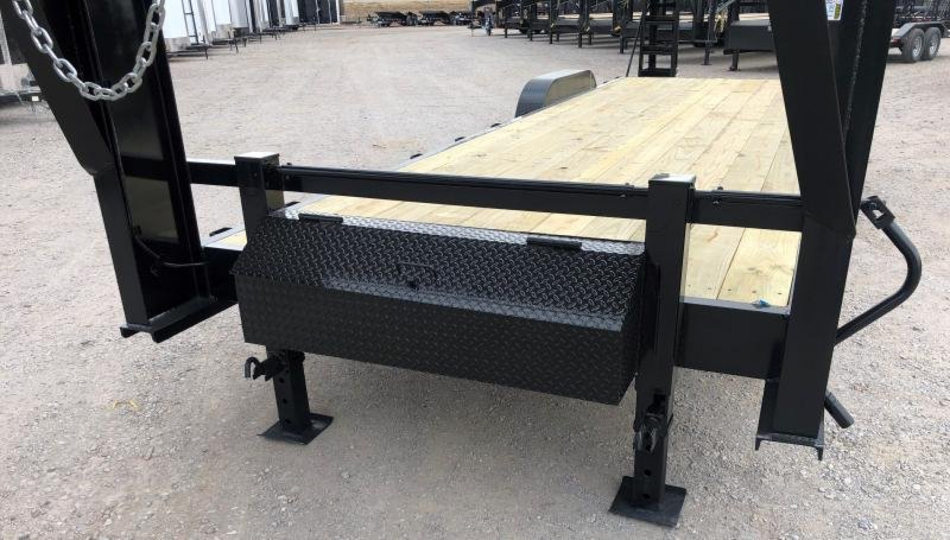 New 2026 Road Boss 83"x24' Tandem Axle Gooseneck No Rail Stand Up Ramp Equipment Trailer