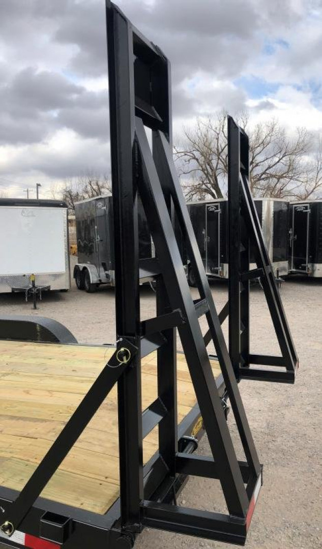 New 2026 Road Boss 83"x24' Tandem Axle Gooseneck No Rail Stand Up Ramp Equipment Trailer