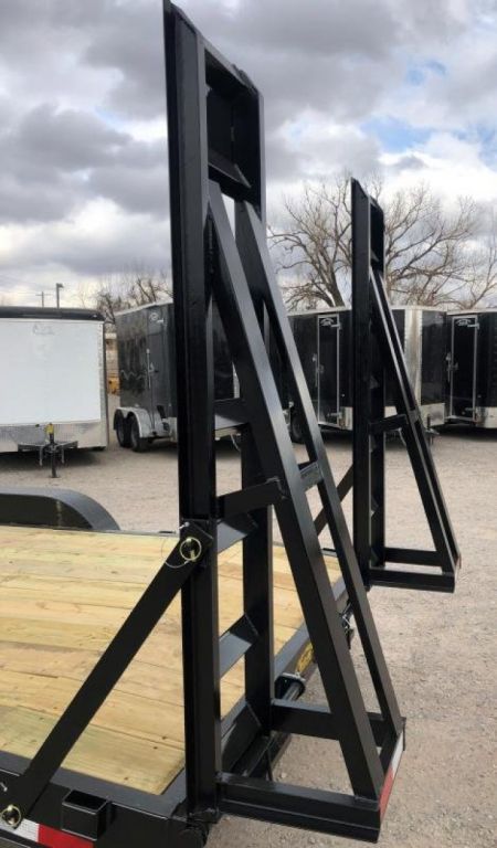 New 2026 Road Boss 83"x24' Tandem Axle Gooseneck No Rail Stand Up Ramp Equipment Trailer