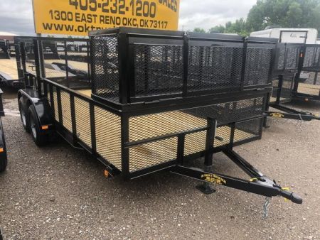 New 2026 Road Boss 83 x16' Tandem Axle Landscape with 2' Sides Landscape Trailer