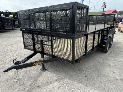 New 2026 Road Boss 83"x16' Tandem Axle Landscape with 2' Sides Landscape Trailer