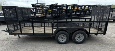 New 2026 Road Boss 83"x16' Tandem Axle Landscape with 2' Sides Landscape Trailer