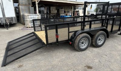 New 2026 Road Boss 83"x16' Tandem Axle Landscape with 2' Sides Landscape Trailer