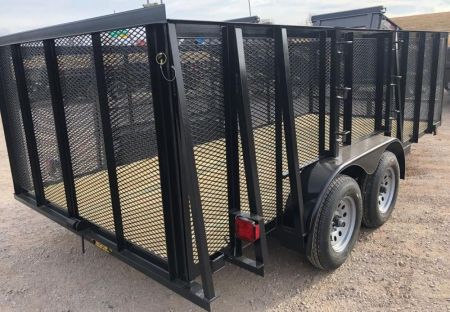 New 2026 Road Boss 83"x16' Tandem Axle Landscape with 4' Sides Landscape Trailer