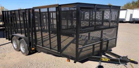 New 2026 Road Boss 83 x18' Landscape 4'sides & Side gate Landscape Trailer