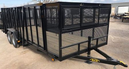 New 2026 Road Boss 83 x20' Tandem Axle Landscape with 4' Sides & Side gate Landscape Trailer