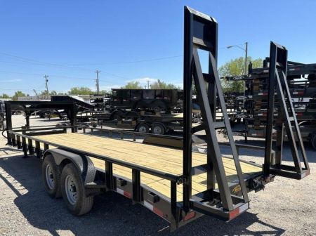 New 2026 Road Boss 83x24 Gooseneck Lowstyle Pipe rail Equipment Trailer