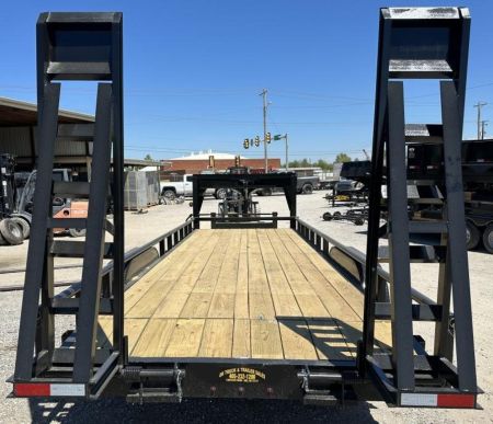 New 2026 Road Boss 83x24 Gooseneck Lowstyle Pipe rail Equipment Trailer