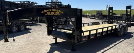 New 2026 Road Boss 83x24 Gooseneck Lowstyle Pipe rail Equipment Trailer