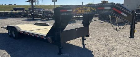 New 2026 East Texas Trailers 102"x24' Gooseneck Lowstyle Driver over fender Tilt Trailer