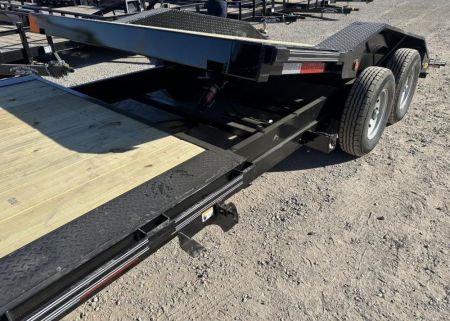New 2026 East Texas Trailers 102"x24' Gooseneck Lowstyle Driver over fender Tilt Trailer