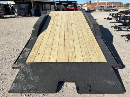 New 2026 East Texas Trailers 102"x24' Gooseneck Lowstyle Driver over fender Tilt Trailer