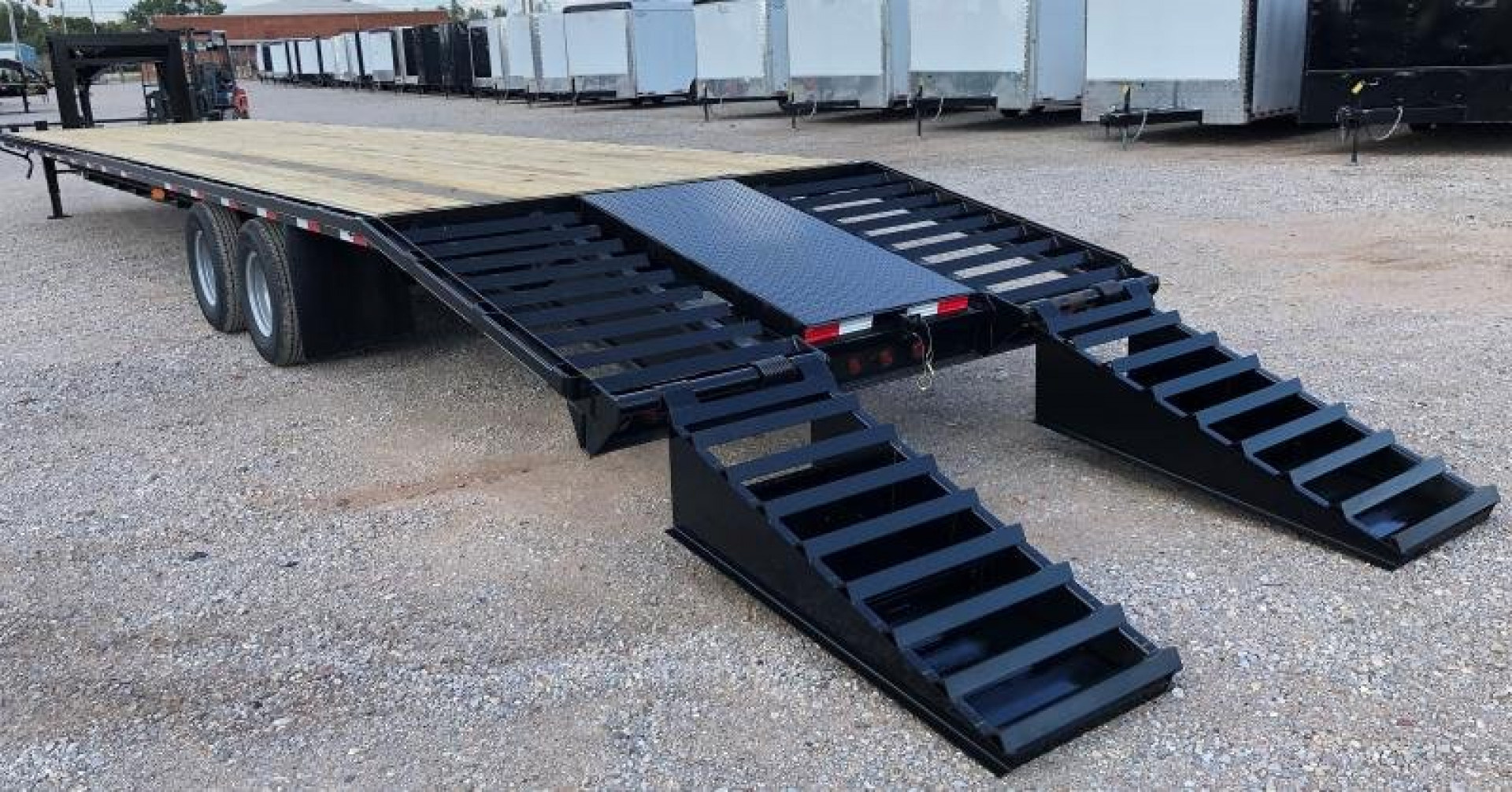 New 2026 Road Boss 40' Tandem Dual Gooseneck Combo Equipment Trailer
