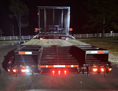 New 2026 Road Boss 32' Tandem 12k Dozer Dove with Hutch Equipment Trailer