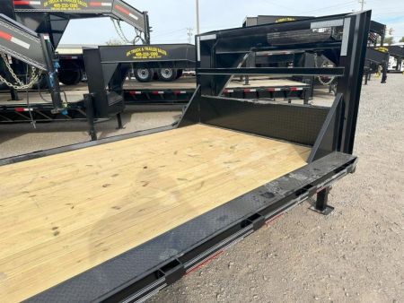 New 2025 East Texas Trailers 102  x 24' Tandem Axle Gooseneck Lowstyle with Mini Macho Dove Equipment Trailer