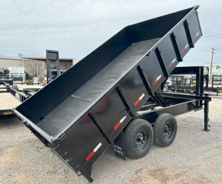 New 2024 Road Boss 102" x 14' Tandem Axle Gooseneck with 2' sides Dump Trailer