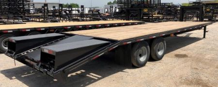 New 2026 Road Boss 32'Tandem Dual Gooseneck with COMBO dove tail Equipment Trailer