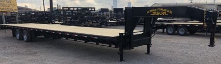 New 2026 Road Boss 40' Tandem Dual Gooseneck Flatbed Trailer