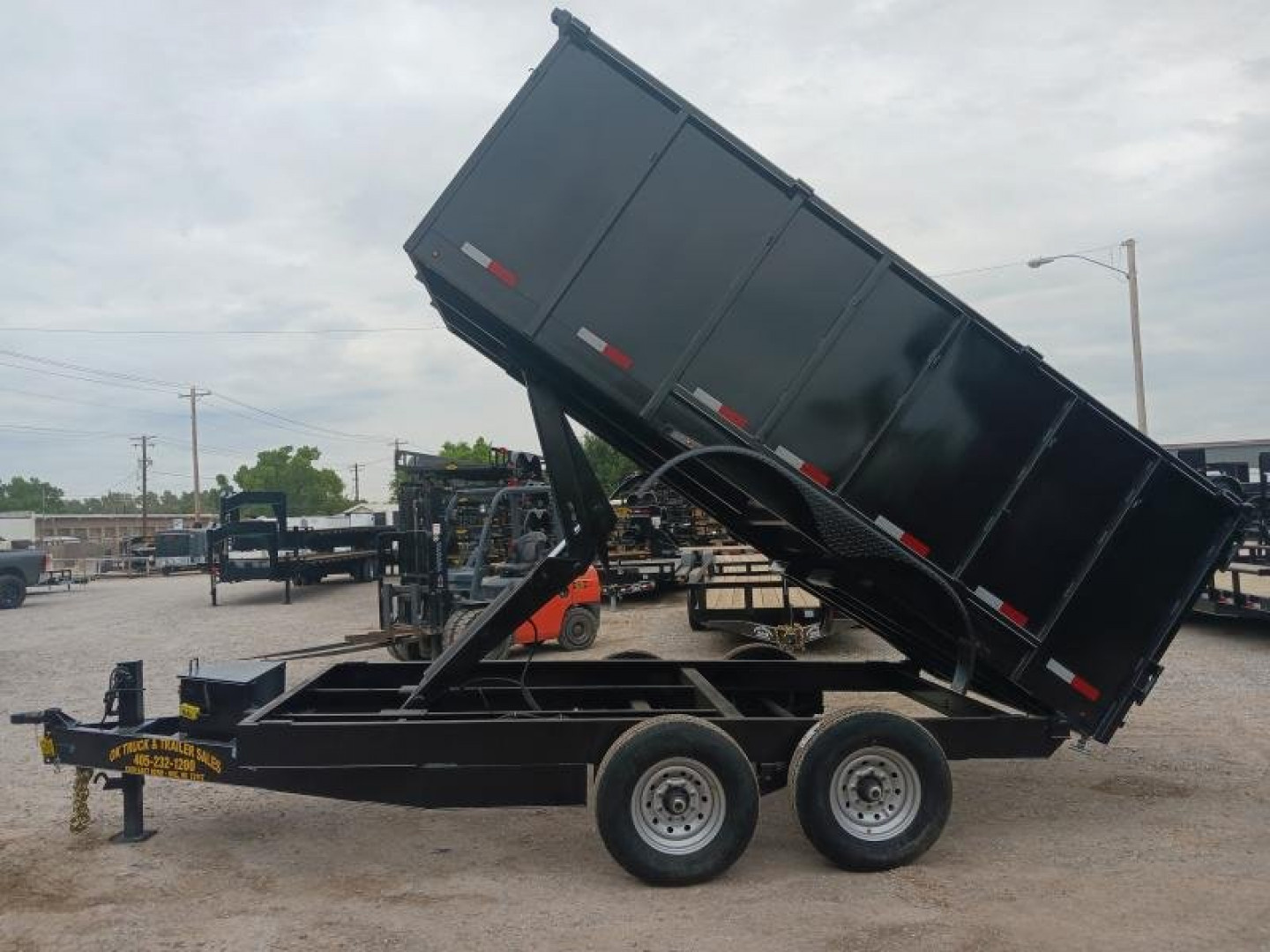 New 2026 Road Boss 83x14 Bumperpull Dump "Roofers Special" Dump Trailer