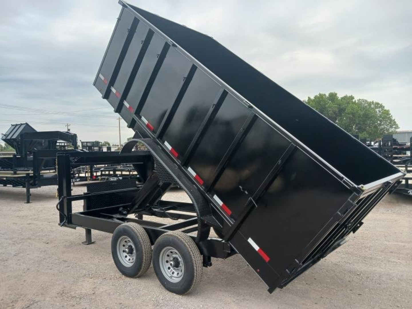 New 2026 Road Boss 83x14 Tandem Axle Gooseneck Dump with 4' Sides Dump Trailer