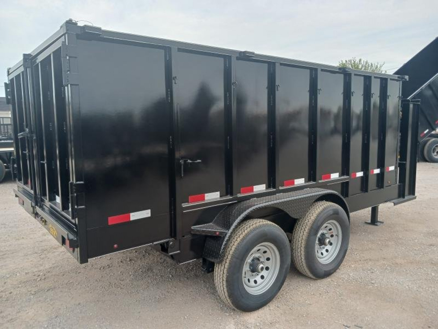 New 2026 Road Boss 83x14 Tandem Axle Gooseneck Dump with 4' Sides Dump Trailer