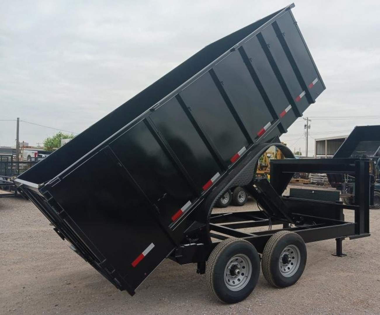 New 2026 Road Boss 83x14 Tandem Axle Gooseneck Dump with 4' Sides Dump Trailer