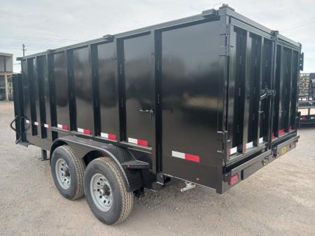 New 2026 Road Boss 83x14 Tandem Axle Gooseneck Dump with 4' Sides Dump Trailer