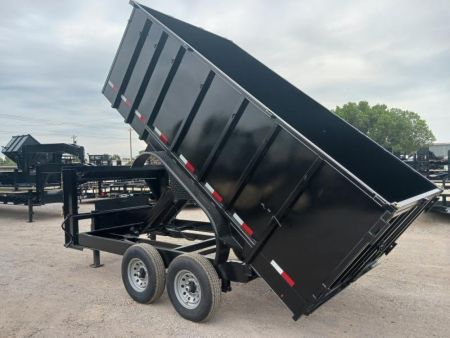 New 2026 Road Boss 83x14 Tandem Axle Gooseneck Dump with 4' Sides Dump Trailer