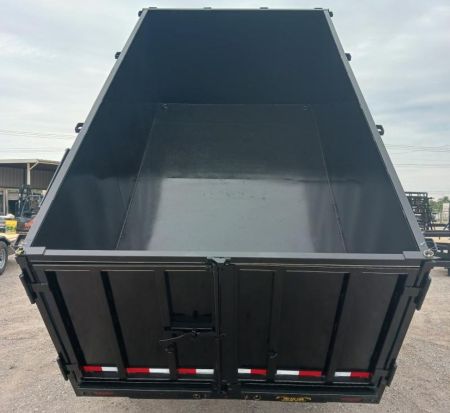New 2026 Road Boss 83x14 Tandem Axle Gooseneck Dump with 4' Sides Dump Trailer