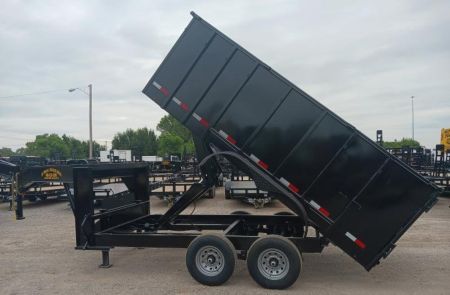 New 2026 Road Boss 83x14 Tandem Axle Gooseneck Dump with 4' Sides Dump Trailer