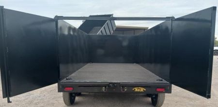 New 2026 Road Boss 83x14 Tandem Axle Gooseneck Dump with 4' Sides Dump Trailer