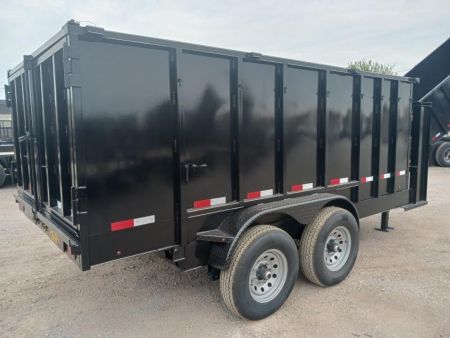 New 2026 Road Boss 83x14 Tandem Axle Gooseneck Dump with 4' Sides Dump Trailer