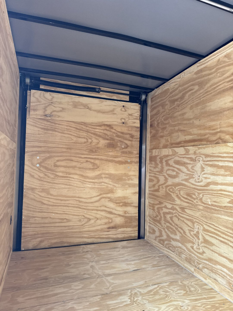 New 2026 J&C Trailers 6x12SA 7' BLACKOUT MAG WHEELS Cargo / Enclosed Trailer