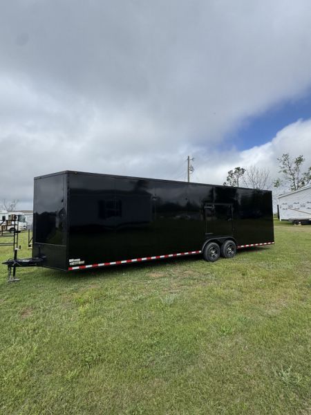 New 2025 South Georgia Cargo Trailers 85x28TA3 7'6" Tall All BLACKOUT Cargo / Enclosed Trailer