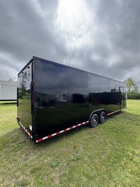 New 2025 South Georgia Cargo Trailers 85x28TA3 7'6" Tall All BLACKOUT Cargo / Enclosed Trailer