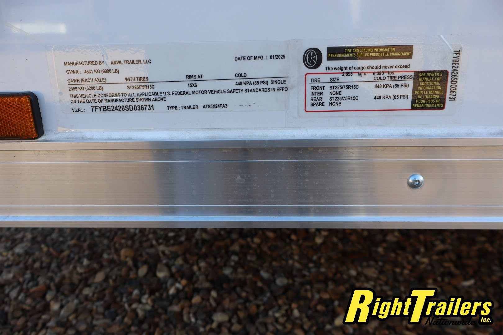 New 2025 8.5X24 Anvil Cargo Trailer