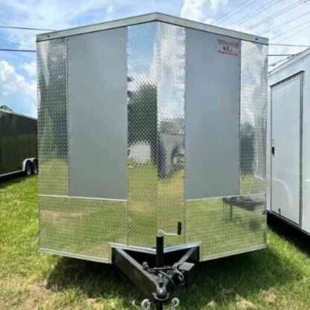 New 2025 Titanium Cargo 8.5x16TA Cargo / Enclosed Trailer SILVER FROST